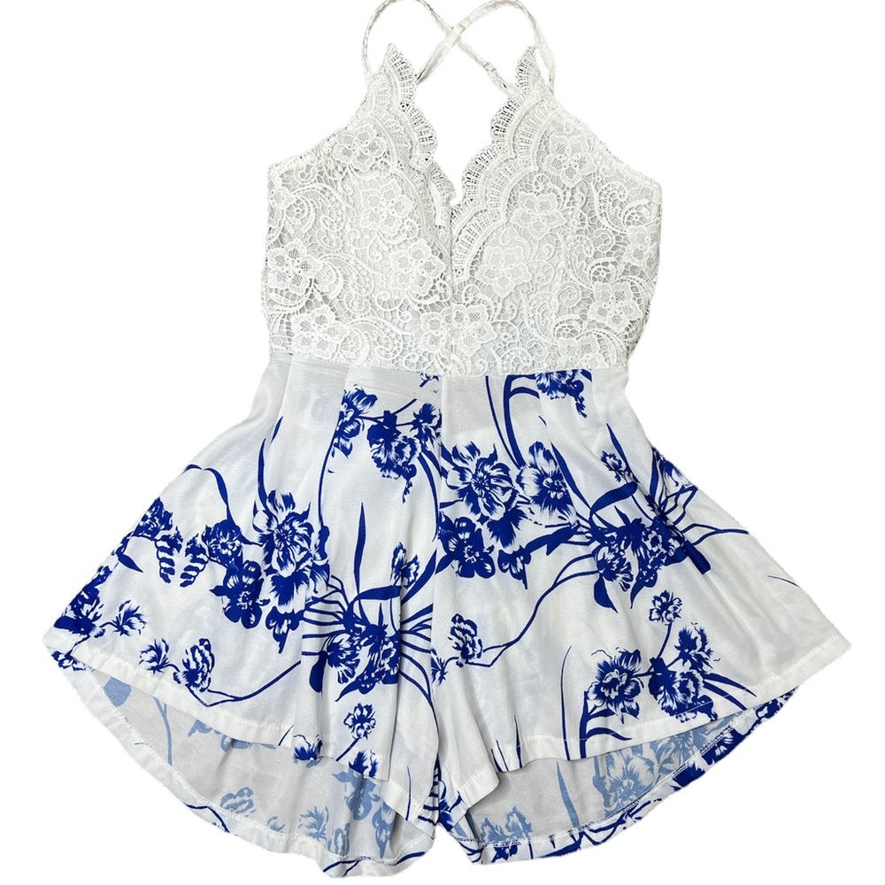 🌼2for10🌼Lace backless romper